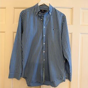 Vineyard Vines Blue and White Gingham Men's Shirt